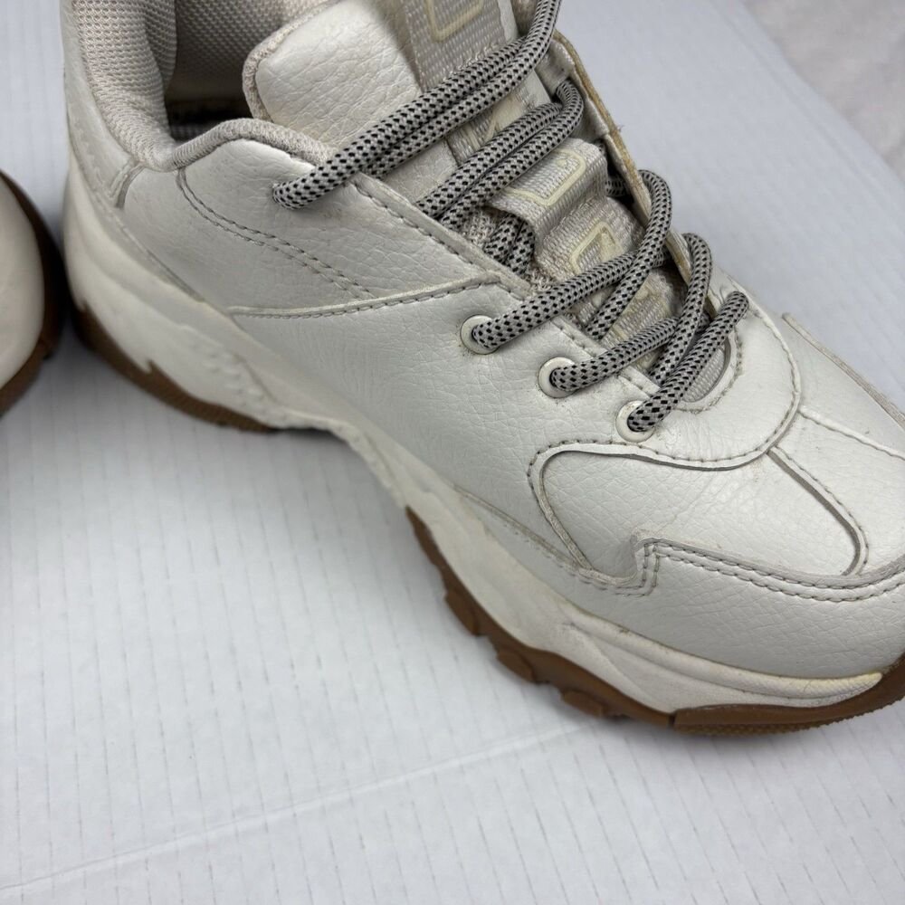 MLB Boston Red Sox Big Ball Chunky Sneakers US 7‎ Women White Gum Sole Leather - Picture 7 of 12